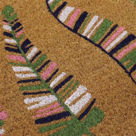 Feathers Latex Coir Doormat X Cm Jvl Homeware Solutions