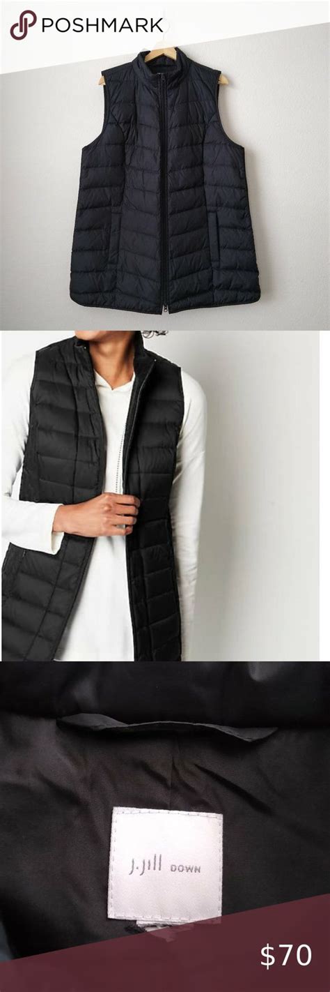 Jjill Long Down Quilted Puffer Vest L Quilted Puffer Vest Clothes