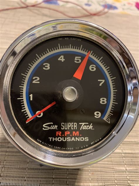 Vintage Sst Sun Super Tach Tachometer Transmitter Eb A Gasser