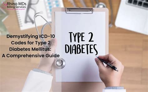 Icd 10 Codes For Type 2 Diabetes Mellitus A Comprehensive Guide