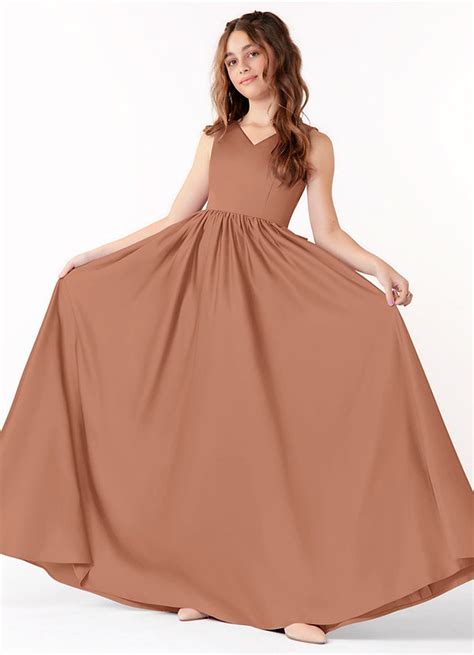 Bronzer Azazie Hathaway Jbd Junior Bridesmaid Dresses Azazie