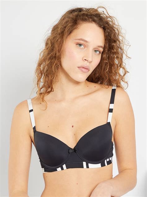 Maxi Push Up Beha Mojito Lingerie Zwart Wit Kiabi 14 00