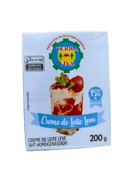 Creme de Leite Terra Viva UHT 200g Armazém do Campo Maringá