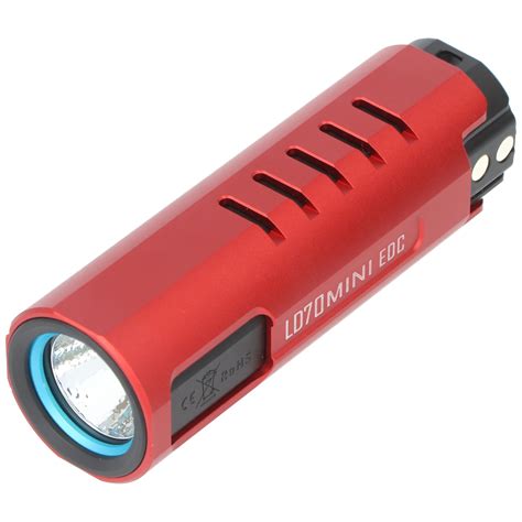 Imalent Ld Mini Edc Led Zaklamp Rood Met Lumen Lichtbereik Max