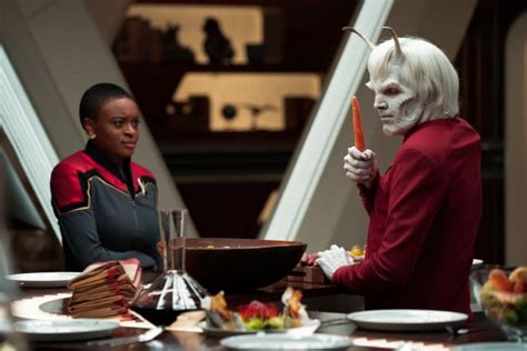 Uhura And Hemmer Star Trek Strange New Worlds Season 1 Episode 2