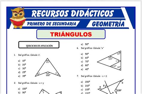 Ejercicios De Geometr A Para Primero De Secundaria Recursos