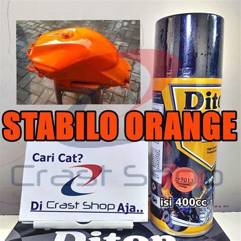 Jual Cat Pilox Diton Premium Fluorescent Orange 9013 400cc Warna