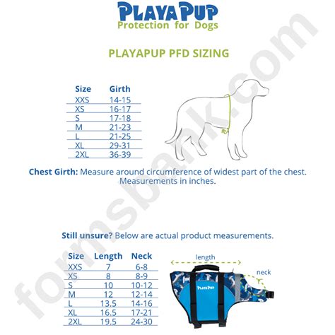 Playapup Life Jacket Size Chart Printable Pdf Download