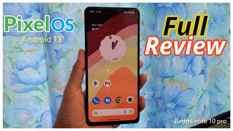 Review Pixelos Android 13 Latest Di Redmi Note 10 Pro Youtube