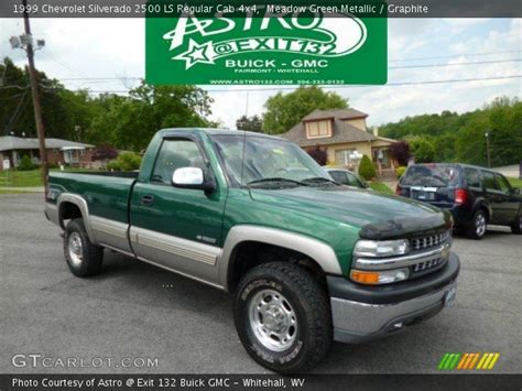 Meadow Green Metallic 1999 Chevrolet Silverado 2500 Ls Regular Cab