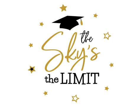 The Skys The Limit Class Of 2022 Graduation High School College Grad