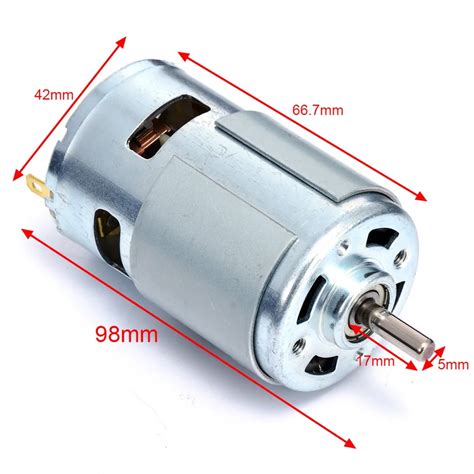 Mayitr High Power 775 Motor 775 Dc Large Torque Motor Ball Bearing