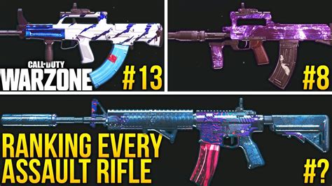 Call Of Duty Warzone Ranking Every Assault Rifle Warzone Best