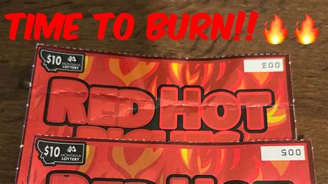 🔥red Hot Riches 🔥 Scratch N Burn Time 🔥 Montana Lottery Tickets 🔥