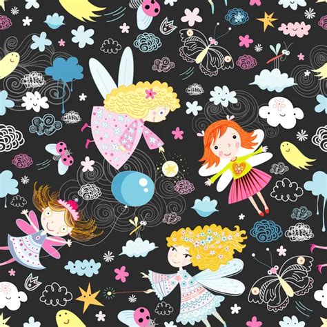 Texture Of The Fun Of Fairies Stock Vector Tanor