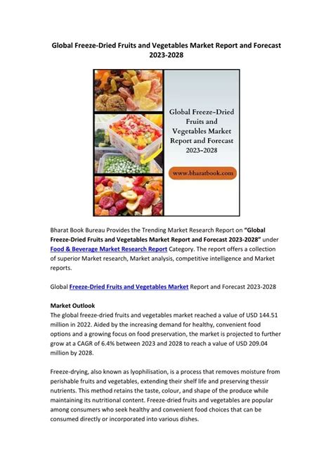 Ppt Global Freeze Dried Fruits And Vegetables Market Report And