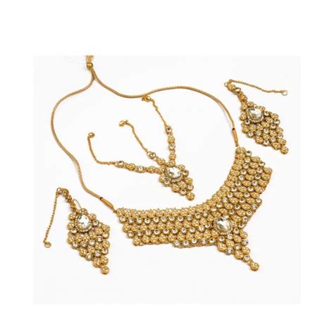 Gold Plated Bridal Set Golden Buyon Pk