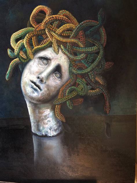 Medusa Painting By Edna Vita Sobol Saatchi Art