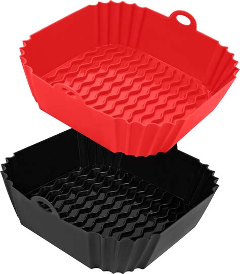 2 Pack Air Fryer Silicone Liners 85square Air Fryer