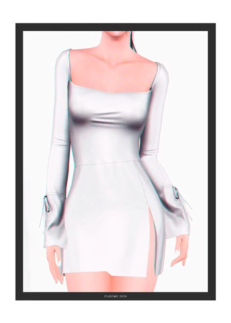 TS3 Swipe Dress By Plbsims Swipe Dress Original Mesh 2048k Textures