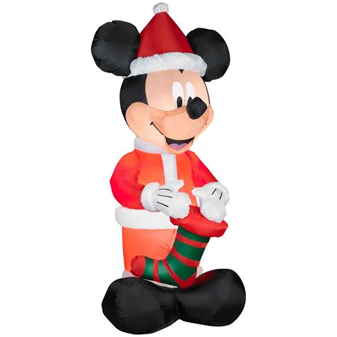 Mickey Mouse Santa Airblown Christmas Decoration Shopyourway Mickey