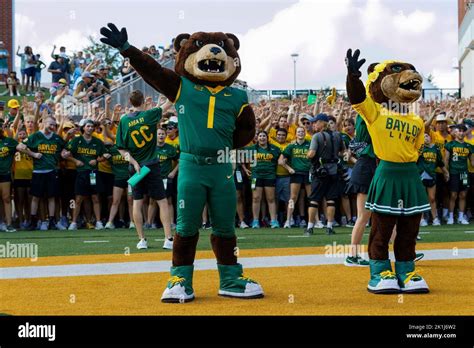 Waco, United States. 17th Sep, 2022. Baylor Bear mascots Bruiser ...