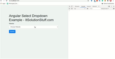 Angular Select Dropdown Example Tutorial Itsolutionstuff