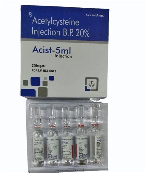 Cipla Acetylcysteine Injection B P 20 5 Ml At Rs 139 Piece In