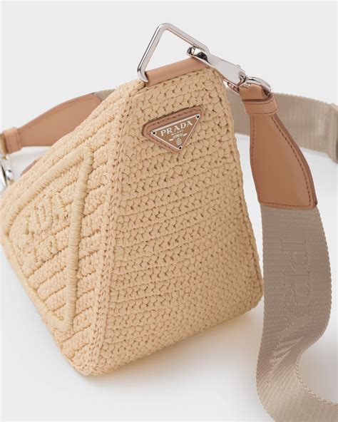 Natural Raffia Prada Triangle Bag Prada