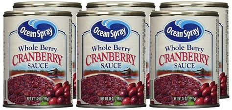 Ocean Spray Whole Berry Cranberry Sauce 14 Oz Pack Of 6