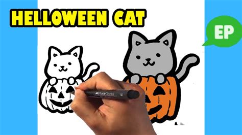 √ How to draw halloween cat | ann's blog