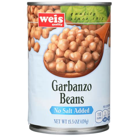 Weis Quality No Salt Added Garbanzo Beans Oz Delivery Or Pickup