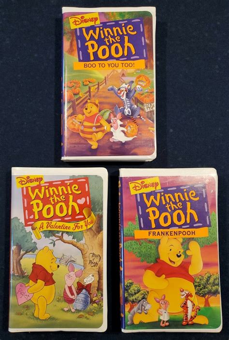 Winnie The Pooh Boo To You Too Frankenpooh Valentine For You Vhs