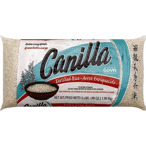 Canilla Rice, Enriched, Extra Long Grain | Hispanic | Fishers Foods