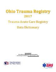 Ems Otr Tacr Data Dictionary Pdf Ohio Trauma Registry