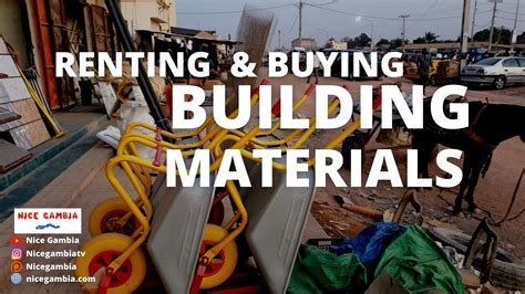 Renting Buying Building Materials In The Gambia YouTube