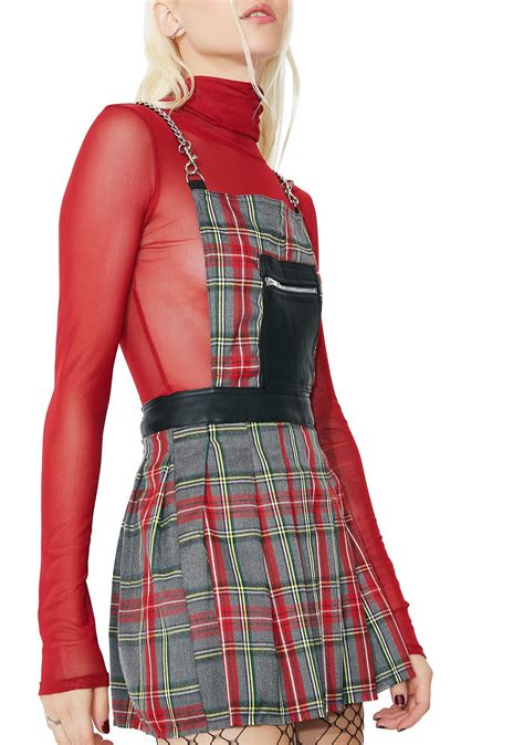 Current Mood Punk Plaid Dress Dolls Kill