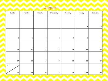 2014 2015 Calendar By Katie Mattison TPT