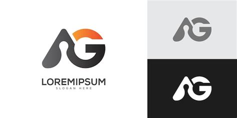 Premium Vector Letter Ag Logo Vector Minimal Design Template