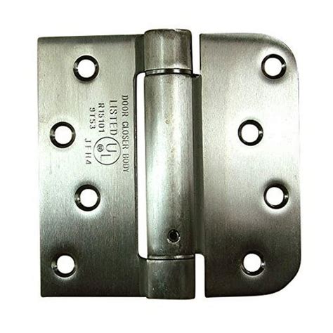 Stainless Steel Spring Hinges 4 Inch With 58 Inch Radius Square