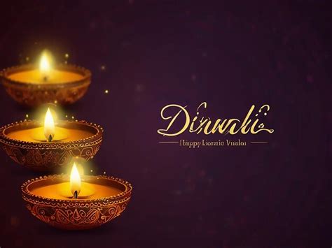 Happy Diwali Indian Festivals Of Light With Pot Diya Premium Ai