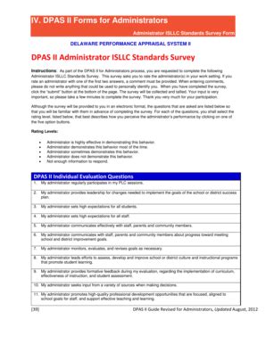 Fillable Online Doe K De Dpas Ii Forms For Administrators Delaware