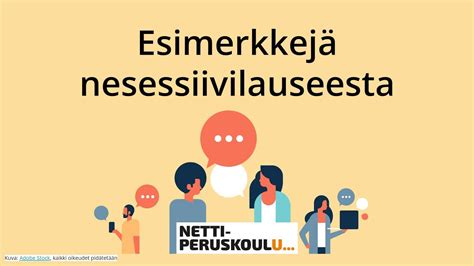 s2 Esimerkkejä nesessiivilauseista perusopetus YouTube