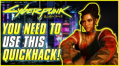 USE THIS QUICKHACK IN EVERY BUILD Cyberpunk 2077 Legendary