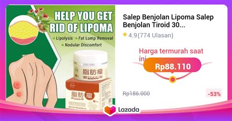 Salep Benjolan Lipoma Salep Benjolan Tiroid 30g Benjolan Di Leher