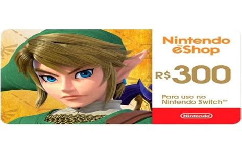 Gift Card Nintendo 300 Reais Cartão Presente Digital KaBuM