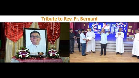 Tribute To Rev Fr Bernard Fernandes Youtube