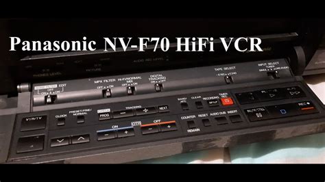 Panasonic Nv F Hifi Vhs Vcr Youtube