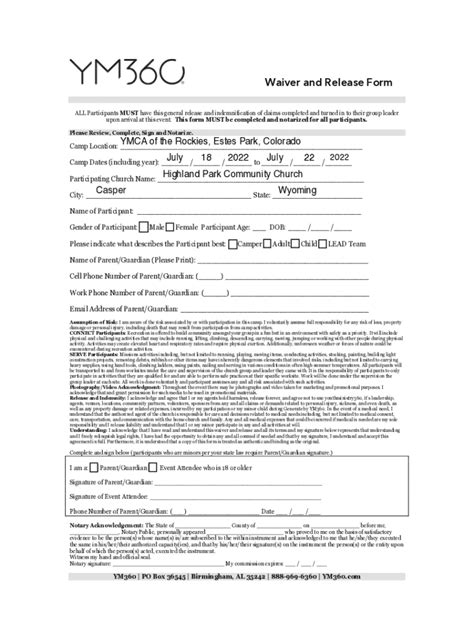 Fillable Online Covid Acknowledgement And Assumption Of Risk Fax