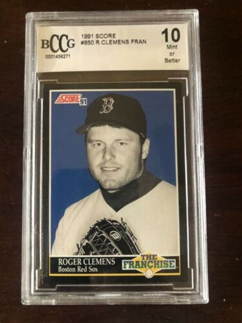 Mavin 1991 Roger Clemens Score